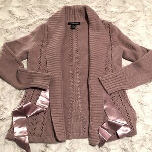 𝅺A. Gianetti angora blend open knit cardigan size M